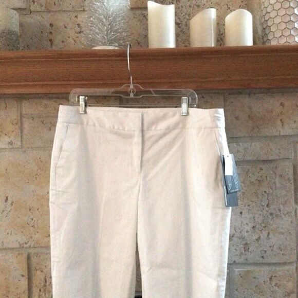 DAHLIA COLLECTION CLASSIC PANTALONI 14P -WHITE NWT - Picture 14 of 15